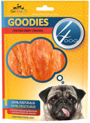 Recompense pentru Caini 4DOG Goodies Chicken Jerky Tenders 100 g 