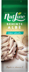 Seminte Nutline Albe de Floarea Soarelui Prajite si Usor Sarate 200 g Dulciuri