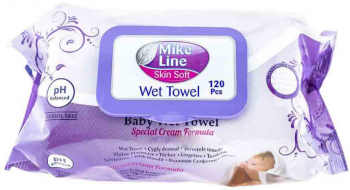 Servetele Umede cu Capac Mike Line Purple 120 Buc/Pachet 
