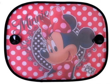 Set 2 parasolare auto cu imprimeu Minnie fixare ventuze 44x36 cm Multicolor JMB-BBL6014 