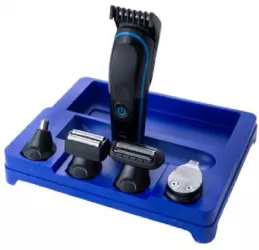 Aparat De Tuns 5 In 1 Fara Fir Suport Accesorii Autonomie 2 H Stand Incarcare 5 Capete Negru/albastru 