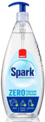 Detergent Vase cu Pompita Sano Spark Zero Coloranti si Parfum 1 L 