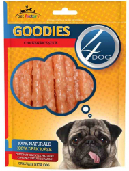 Recompense pentru Caini 4DOG Goodies Chicken Rice Sticks 100 g