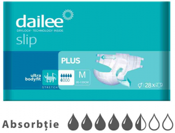Scutece Adulti Dailee Slip Plus Marimea L/XL 120-160 cm 28 Buc 