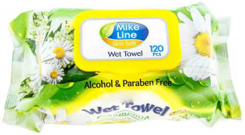 Servetele Umede cu Capac Mike Line Chamomile 120 Buc/Pachet 