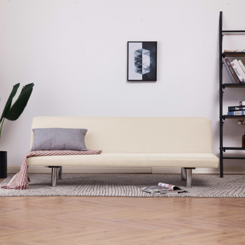 Canapea extensibila crem poliester 