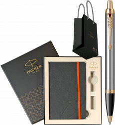 Pix Parker IM Royal Brushed Metal GT Personalizat prin Gravura Laser in cutie cu agenda si punga 