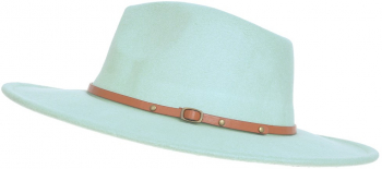 Palarie panama din stofa PAMI PD-0522-75 57 cm Verde 