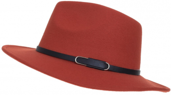 Palarie panama din stofa PAMI PD-0522-47 58 cm Rosu 