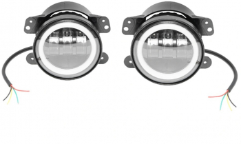 Set 2 lampi cu 6 LED-uri 9-60V 30W cu lumina de zi tip Angel Eyes Breckner Germany