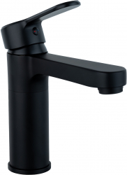 Batereie lavoar TRENDY and rsquo S montare chiuveta baie negru mat 