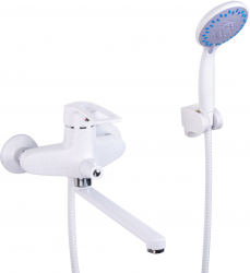 Baterie cada TRENDY and rsquo S montare pe perete pipa lunga mobila granit alb 
