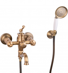 Baterie cada TRENDYS montare pe perete bronz 
