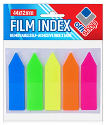 Indecsi adeziv sageata 5 culori 45x12mm 100/set - OFFISHOP 