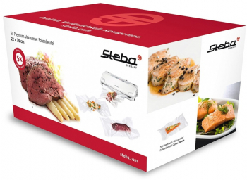 Set de 50 pungi universale pentru vidat Steba Germany 22 x 30 cm compatibile cu orice aparat de vidat 