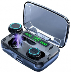 Casca Audio M11 In-Ear baterie 2200 mAh Bluetooth 5.0 Pairing automat Touch Control True Wireless Black 