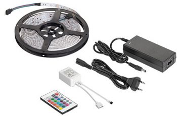 Kit Banda Led Rgb Controller Si Alimentator 