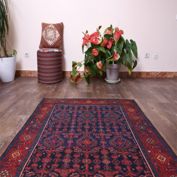 Covor persan Bijar tesut manual lana dimensiuni 212x120 cm 