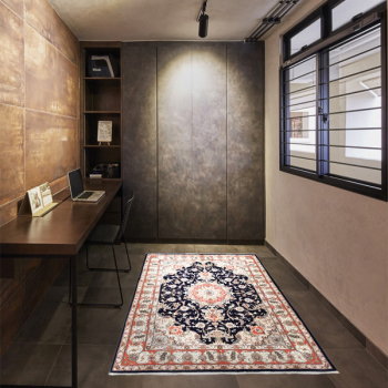 Covor persan TABRIZ tesut manual lana + matase dimensiuni 210x150 cm 