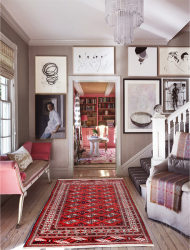 Covor persan Turkaman tesut manual lana dimensiuni 210x150 cm 