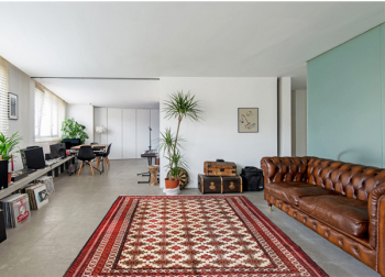 Covor persan Turkaman tesut manual lana dimensiuni 300x190 cm 
