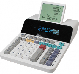 Calculator Cu Printare Pe Afisaj fara Rola Hartie 12 Digits 228 X 150 X 62 Mm Sharp El-1901 - A 