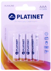 Baterii alcaline PRO LR03 Platinet tip AAA 4 bucati/blister pret/set 