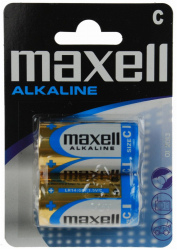 Set 2 baterii alcaline LR14 Maxell in blister 