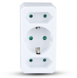 Adaptor 3 Prize 2x2.5a Si 1x16a Max 3680w 