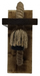 Aplica din lemn Amsterdam 16.5x24x9.5 cm Ars lacuit 60 W 