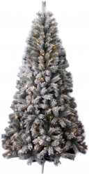 Brad de Craciun Artificial cu Zapada Festive 210 cm 280 leduri 