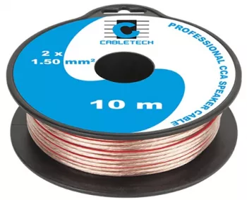 Cablu Difuzor Cca 2x1.50mm Transparent 10m 