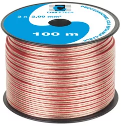Cablu Difuzor Cca 2x2.00mm Transparent 100m 
