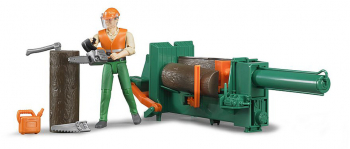 Figurina muncitor forestier cu accesorii Bruder 
