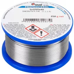 Rola Fludor Sn60pb40 Cynel 2.0mm 250g 
