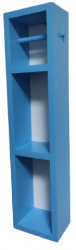 Suport hartie igienica cu prindere in perete Munich 15 x 60.2 x 11.4 cm bleu 
