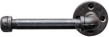 Suport hartie igienica in stil industrial Coventry 15 x 2 x 10 cm negru 