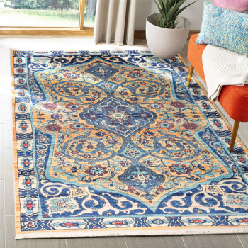 Covor Persan Mecanic EuCarpet 100622 Dimensiuni 200x300 cm Design Vintage Auriu 