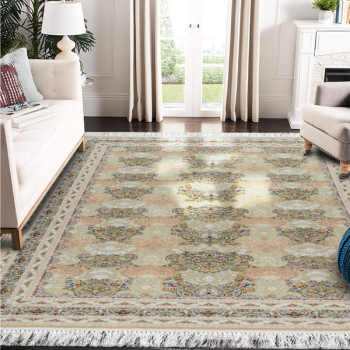 Covor Persan Mecanic EuCarpet 100913 Dimensiuni 180x120 cm Design VIP Bej 