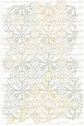 Covor Persan Mecanic EuCarpet 200316 Dimensiuni 150x225 cm Design Vintage Alb 