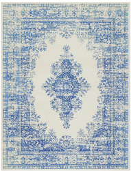 Covor Persan Mecanic EuCarpet 200618 Dimensiuni 120x180 cm Design Vintage Albastru 