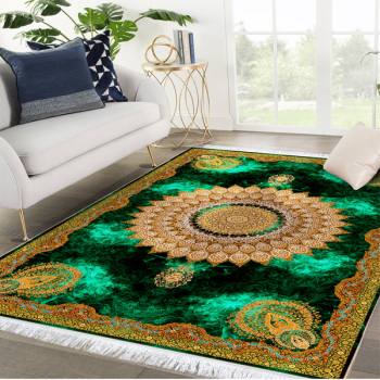 Covor Persan Mecanic EuCarpet 400411 Dimensiuni 120x180 cm Design VIP Verde 