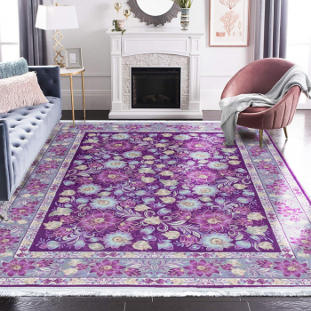 Covor Persan Mecanic EuCarpet 100424 Dimensiuni 150x225cm Design Modern Violet 