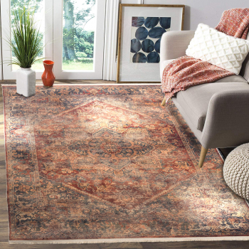 Covor Persan Mecanic EuCarpet 100624 Dimensiuni 200x80 cm Design Vintage Multicolor 