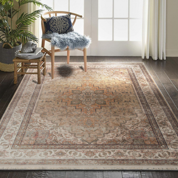 Covor Persan Mecanic EuCarpet 100626 Dimensiuni 120x180 cm Design Vintage Maro 