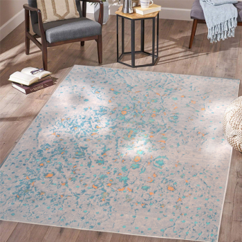 Covor Persan Mecanic EuCarpet 100632 Dimensiuni 120x180 cm Design Vintage Gri 