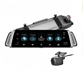 Camera Dubla Tip Oglinda ANSTAR 4G Android Full HD 10 inch IPS cu GPS ADAS WDR Wireless Modulator FM Blu 