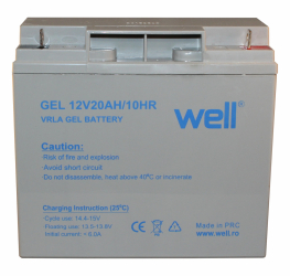 Acumulator plumb acid cu gel 12V 20Ah Well 