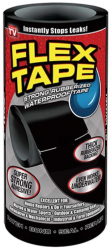 Banda adeziva MRG M839 Flex Tape 18 cm Cauciucata Negru 