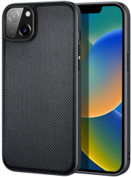 Husa protectie pentru iPhone 14 Max Carbon Design Negru HUR-BBL6339 